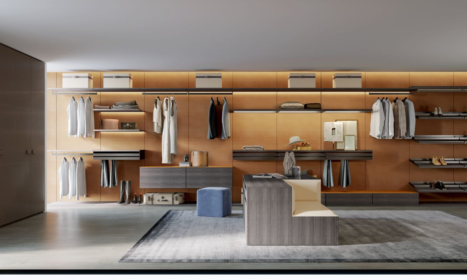 ELEGANT open walk-in closet